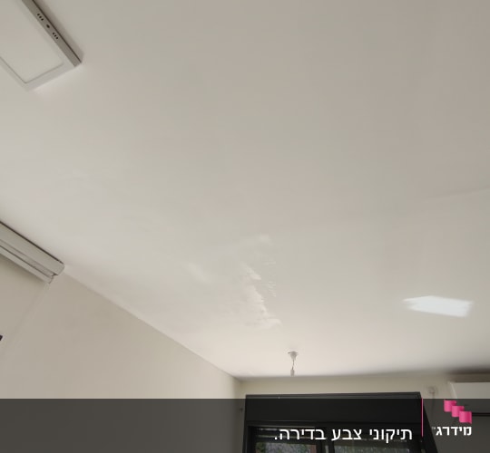 תקרה וחלון בחדר עם תאורה טבעית